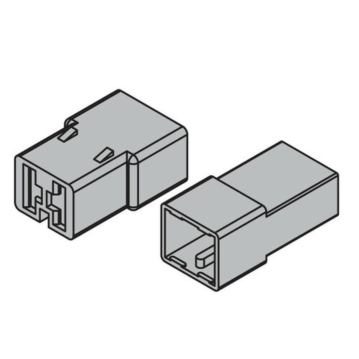 Kit 10 connettori rapidi a 2 vie per terminali non isolati
