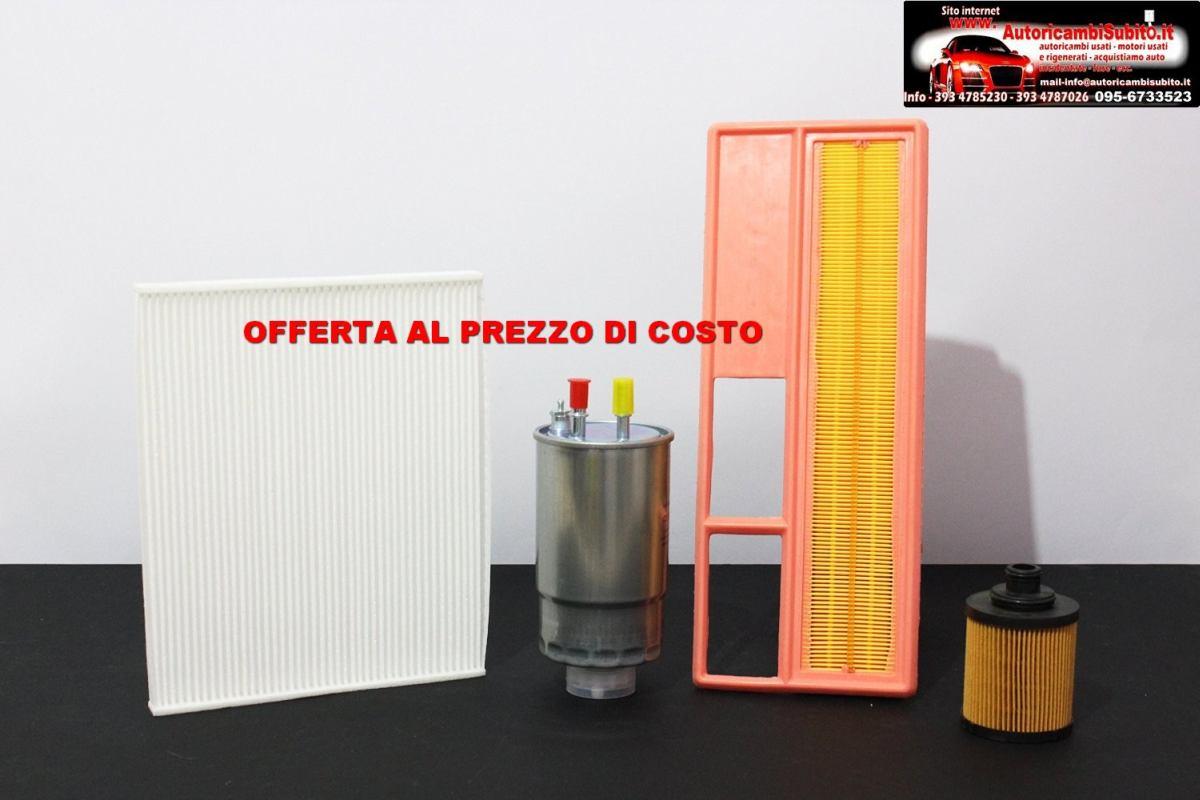 KIT TAGLIANDO FILTRI FIAT GRANDE PUNTO 1300 MTJET TIPO MOTORE 199A3000<br />