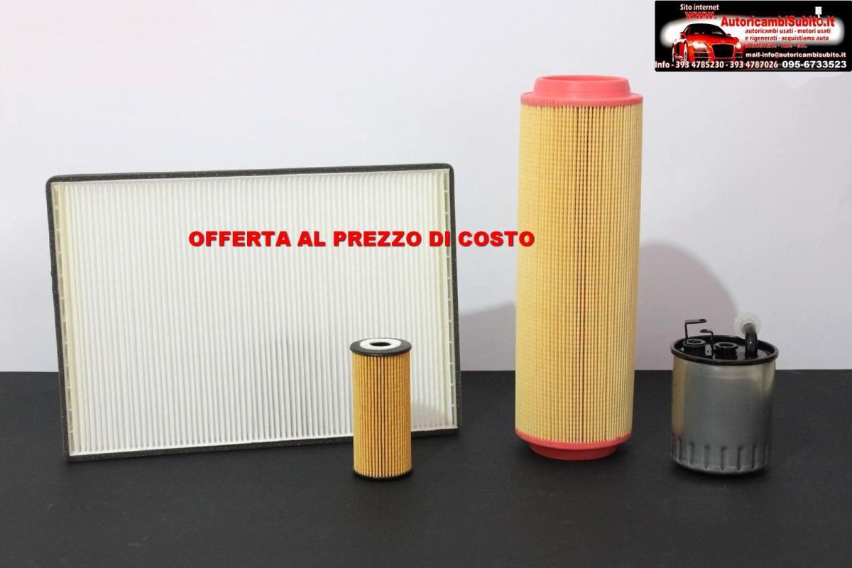 KIT TAGLIANDO FILTRI MERCEDES CLASSEA A170 CV90 TIPO MOTORE OM68940<br />