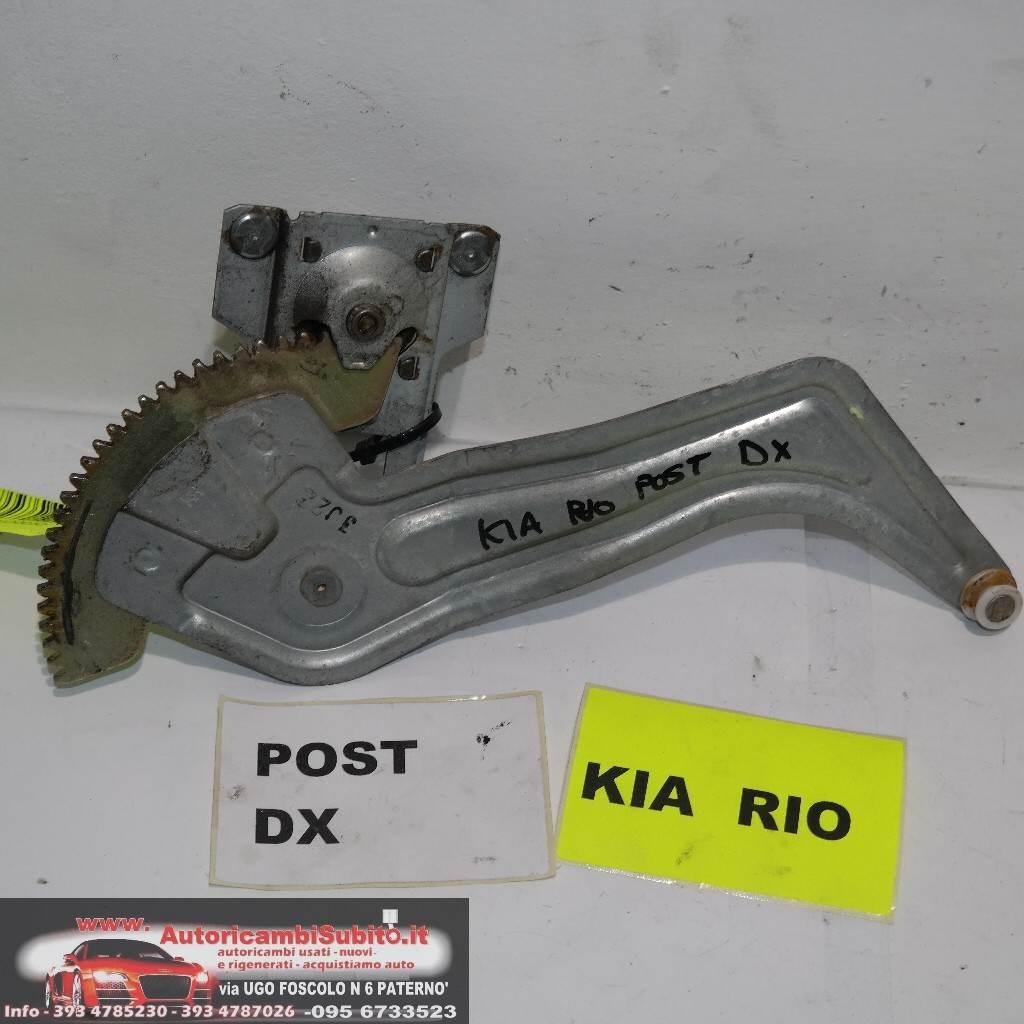 Kia rio dal 2000 al 2006 alzavetro manuale posteriore dx
