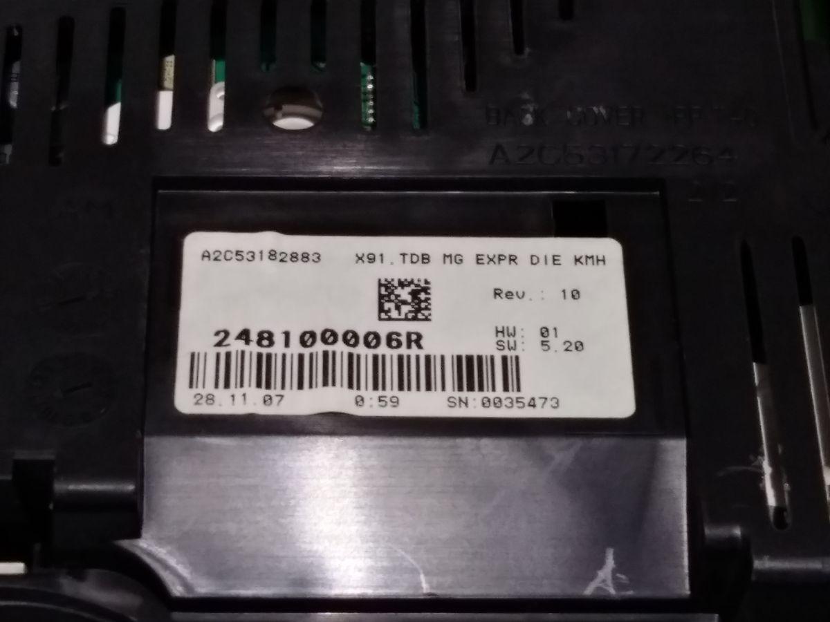 248100006R CONTA KM RENAULT LAGUNA 2.0 CDI <br />