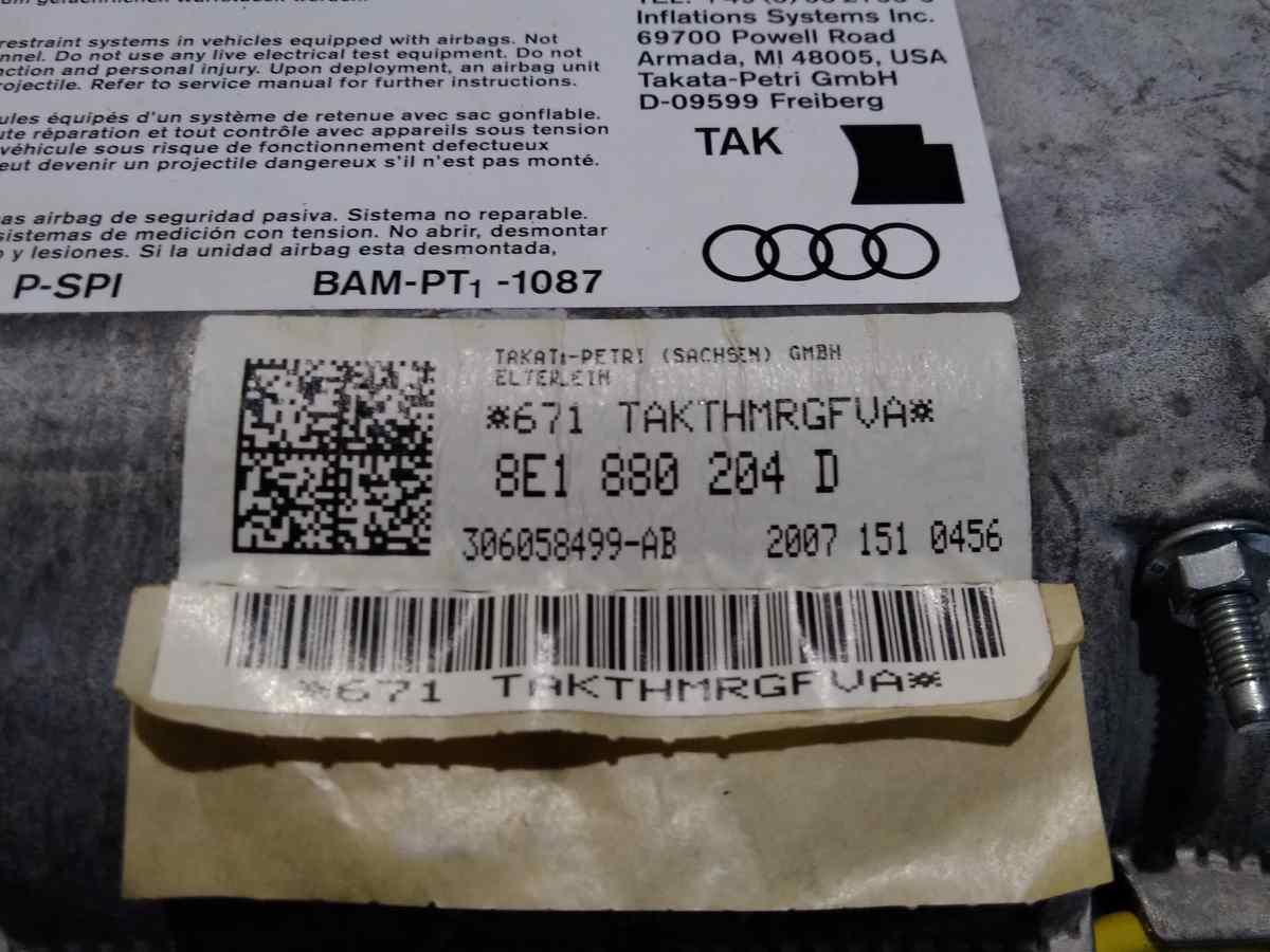 8E1880204D AIRBAG PASSEGGERO AUDI A4 2007 <br />
