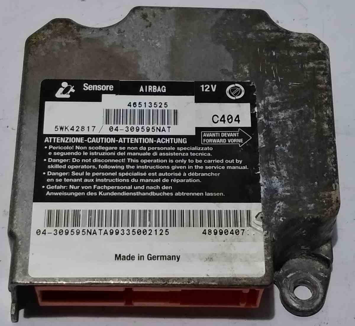 CENTRALINA AIRBAG FIAT MULTIPLA  46513525'<br />