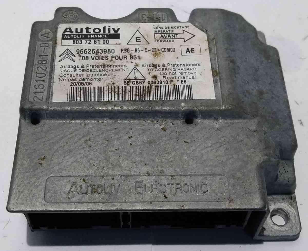 CENTRALINA AIRBAG CITROEN C4 1.6 HDI 2007 9662643980<br />