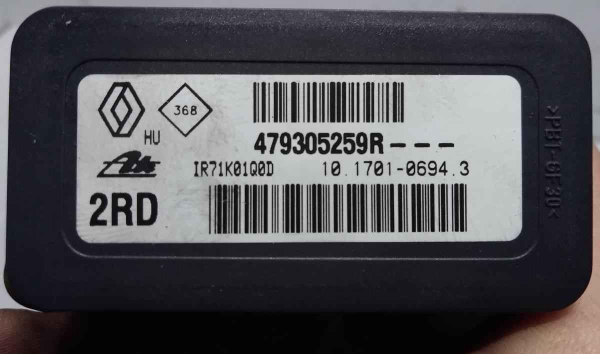 SENSORE ANTI IMBARDATA RENAULT MEGANE 1.5 DCI 2012  479305259R<br />