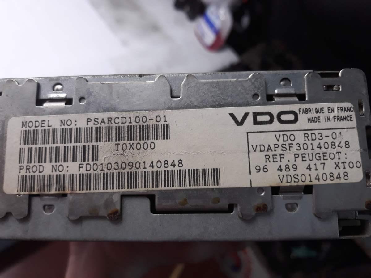 AUTORADIO PEUGEOT 206 1.4 HDI 96489417<br /><br /><br />