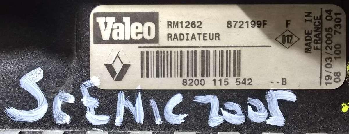 RADIATORE ACQUA RENAULT SCENIC 1.9 CDI 8200115542<br />