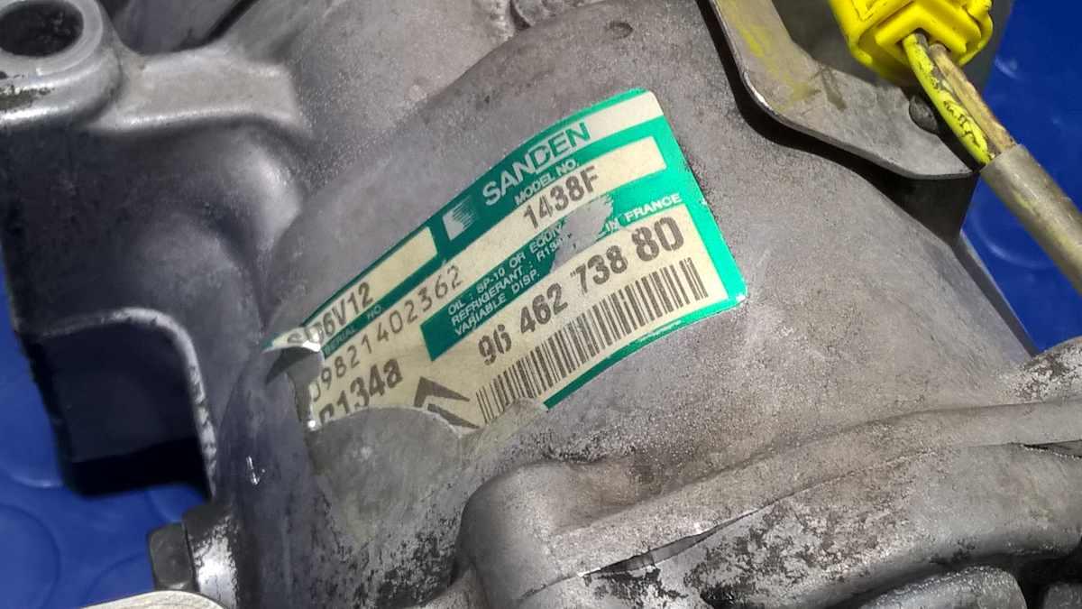 COMPRESSORE ARIA CONDIZIONATA PEUGEOT 206 1.4 HDI  9646273880<br />