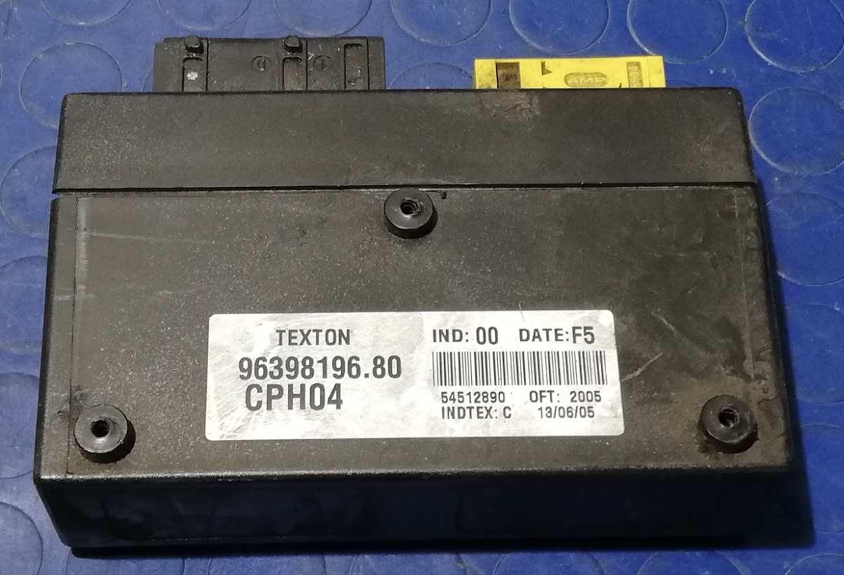 CENTRALINA MODULO FIAT SCUDO 2.0 JTD 9639819680<br /><br /><br />