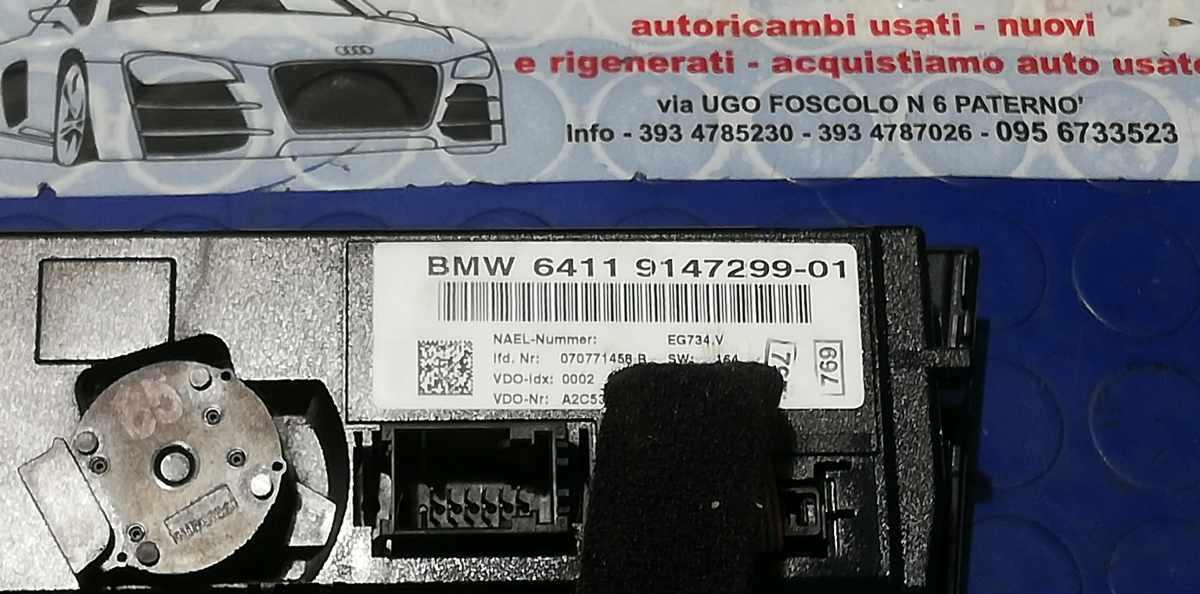 COMANDI CLIMA BMW SERIE 1 120D 2007 6411914729901<br /><br /><br /><br />