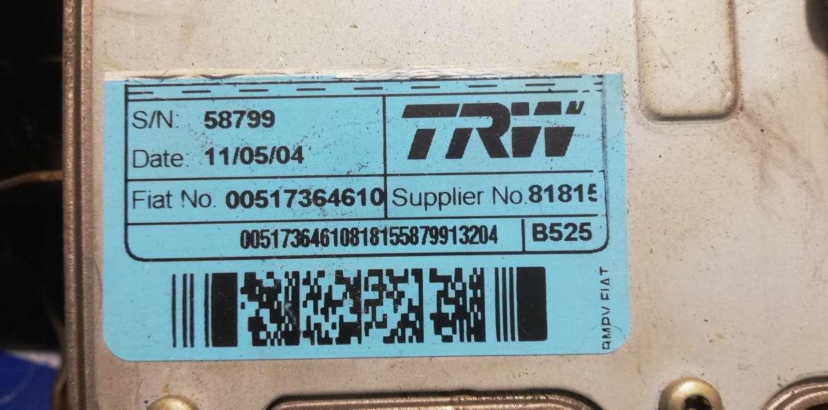 PIANTONE SERVOSTERZO ELETTRICO FIAT IDEA 1.9 MJT 2006 00517364610<br /><br /><br />