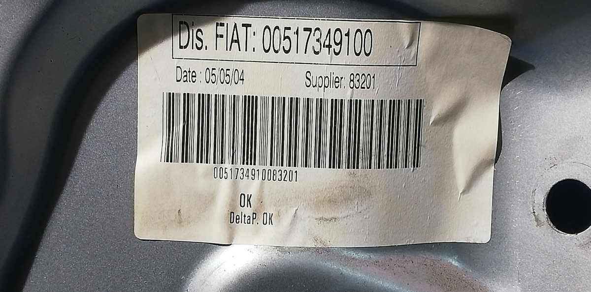 PANNELLO ALZAVETRO POST DX FIAT IDEA 1.9 MJT 2006 00517349100<br /><br /><br />