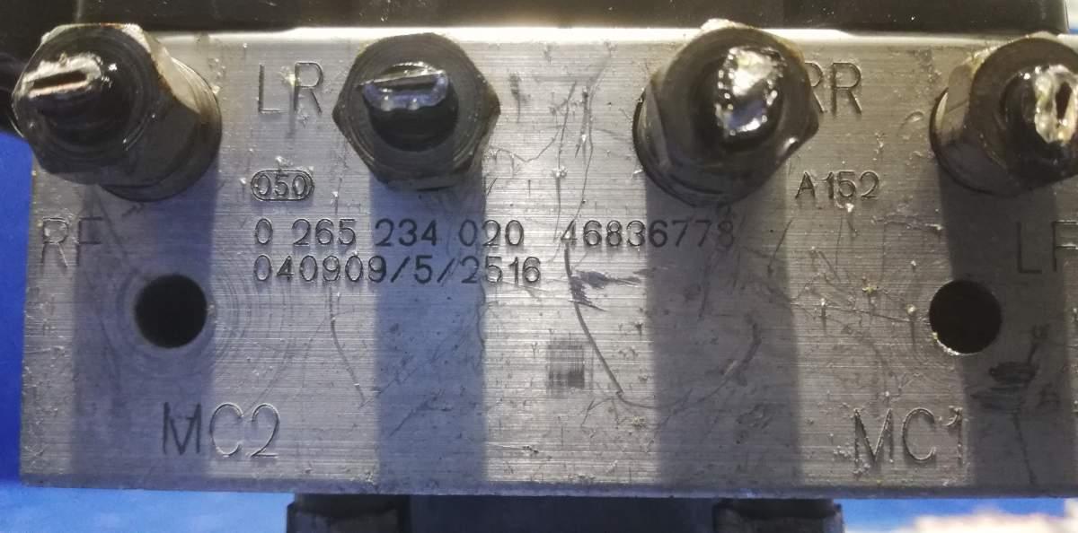 CENTRALINA ABS FIAT STILO 1.9 JTD 2005 0265234020<br /><br /><br />