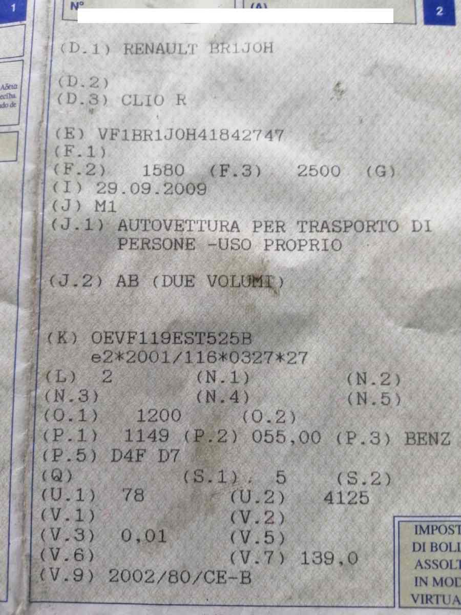 motore renault clio twingo d4fd7 1200 bz kw 55 cv75 km 60000