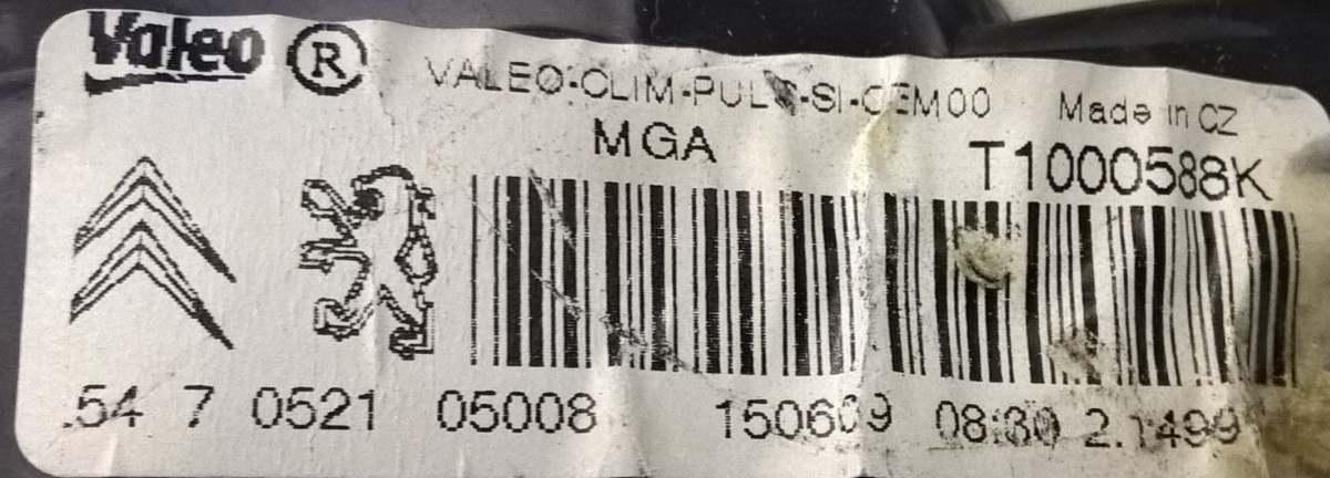 ventola interna abitacolo peugeot 308 t1000588k