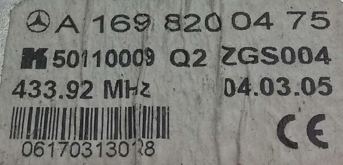 centralina antenna mercedes classe a w 169 A1698200475