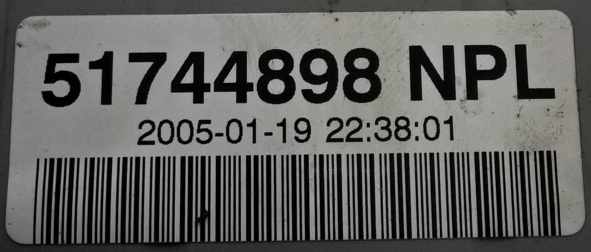 body computer fiat punto 2 serie 51744898npl