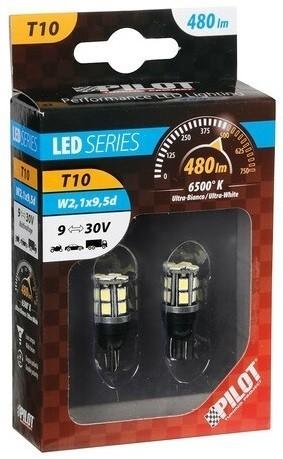 Led Series - 9-30v - (t10) 2 Pz - Scatola - Bianco<br />