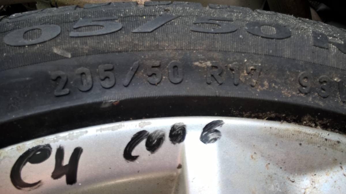 4 cerchi in lega citroen c4 2006 205-50-17