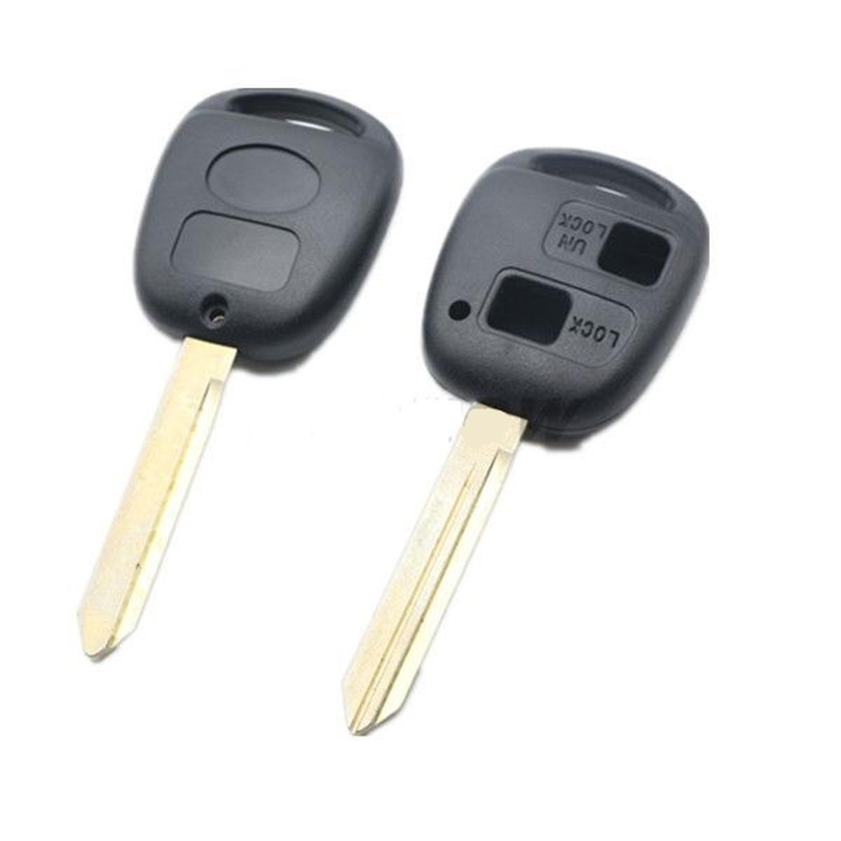 chiave guscio telecomando 2 tasti chiavi auto toyota rav4 yaris corolla