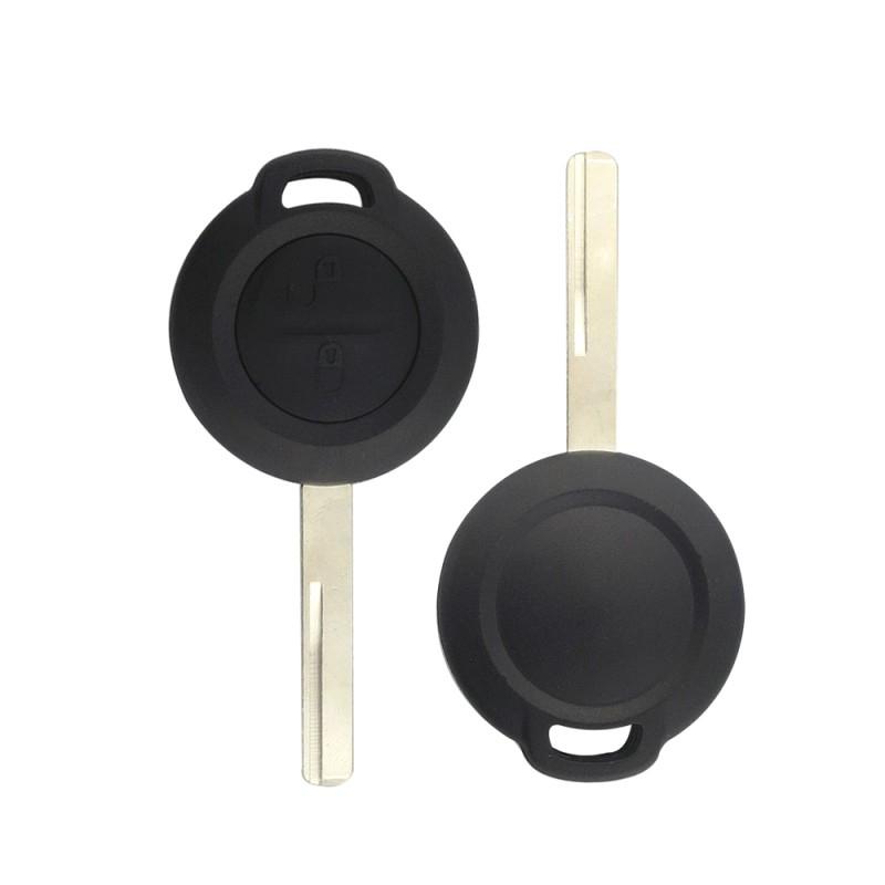 chiave guscio telecomando 2 tasti chiavi auto smart forfour