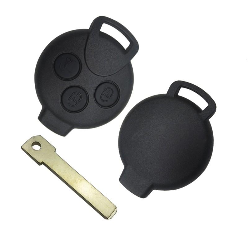chiave guscio telecomando 3 tasti chiavi auto smart fortwo forfour