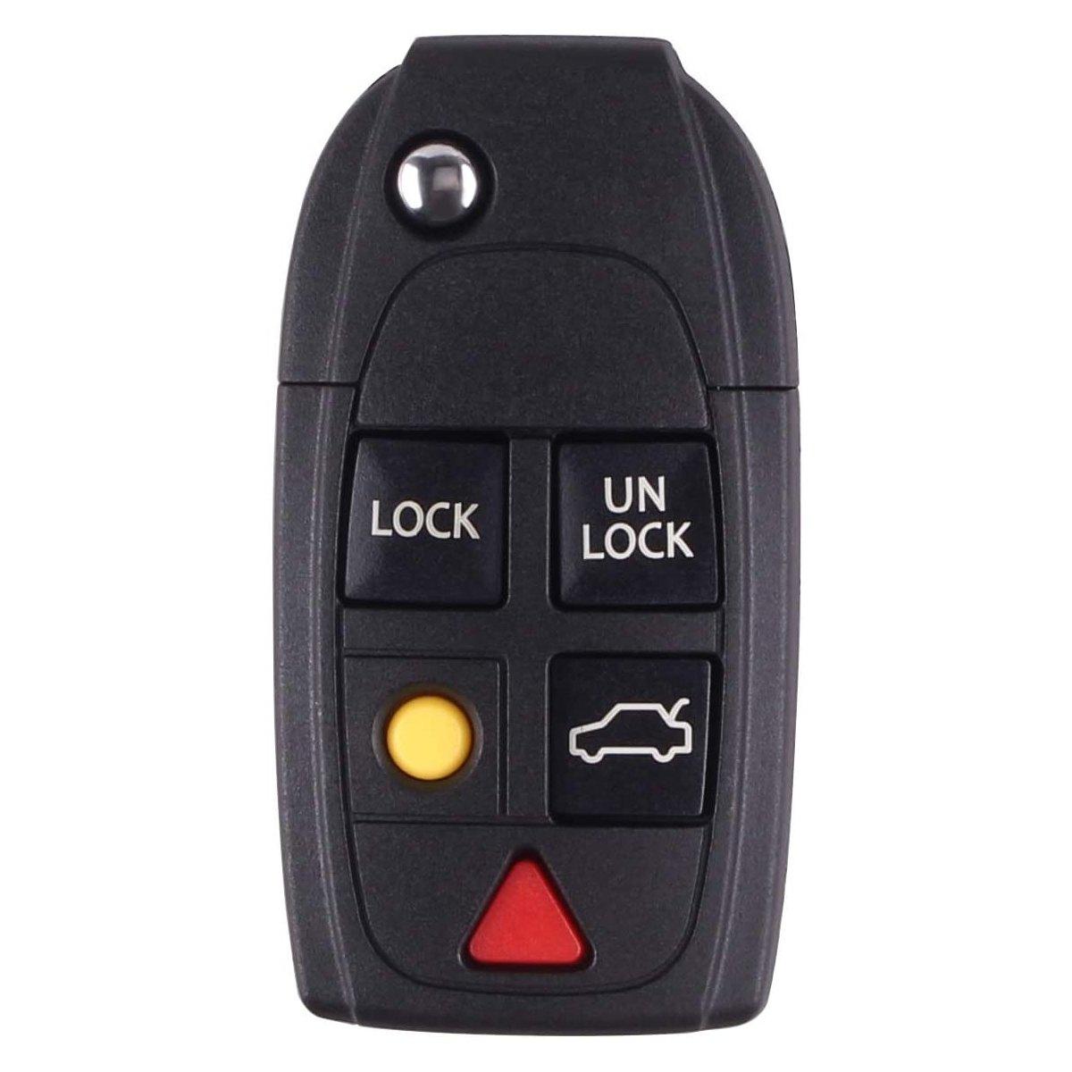 chiave guscio telecomando 5 tasti chiavi auto volvo s80 s60 v70 xc70 xc90