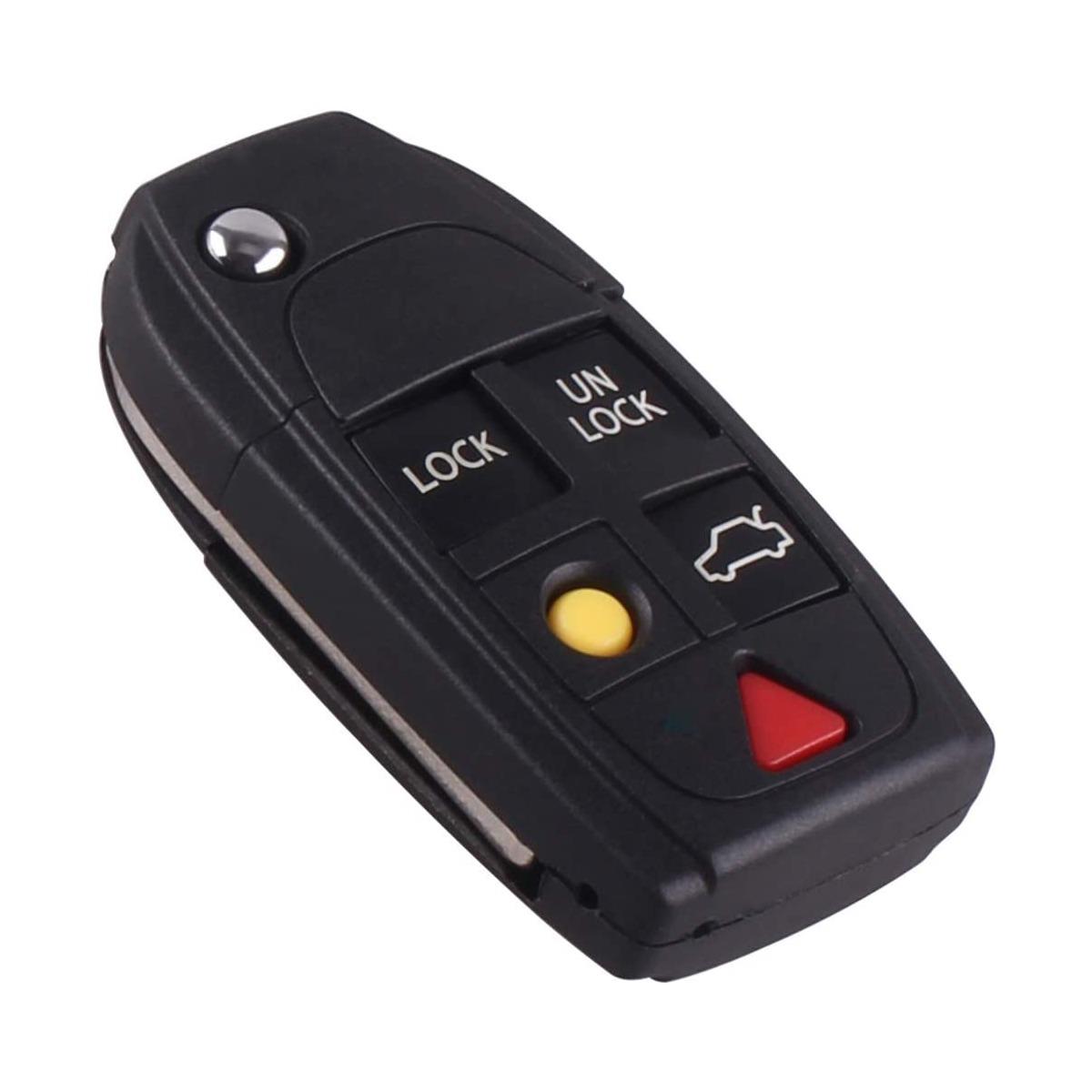 chiave guscio telecomando 5 tasti chiavi auto volvo s80 s60 v70 xc70 xc90