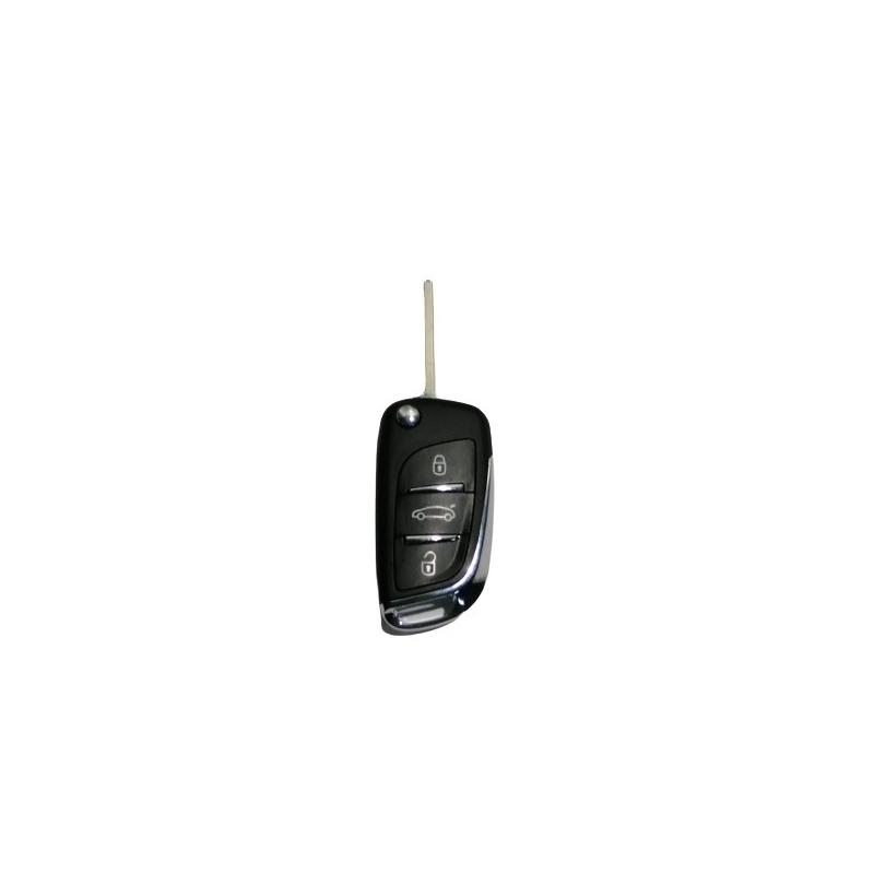 chiave guscio telecomando 3 tasti chiavi auto peugeot 208, 308, 3008, 5008
