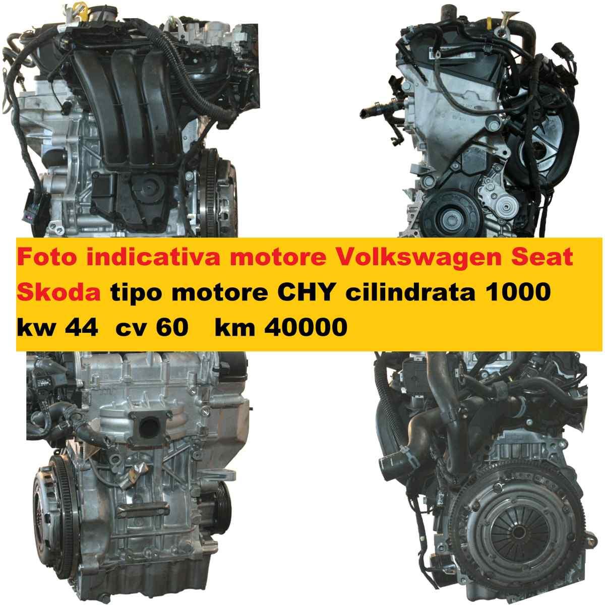 CHY motore volkswagen polo up  seat ibiza skoda fabia  km 40000