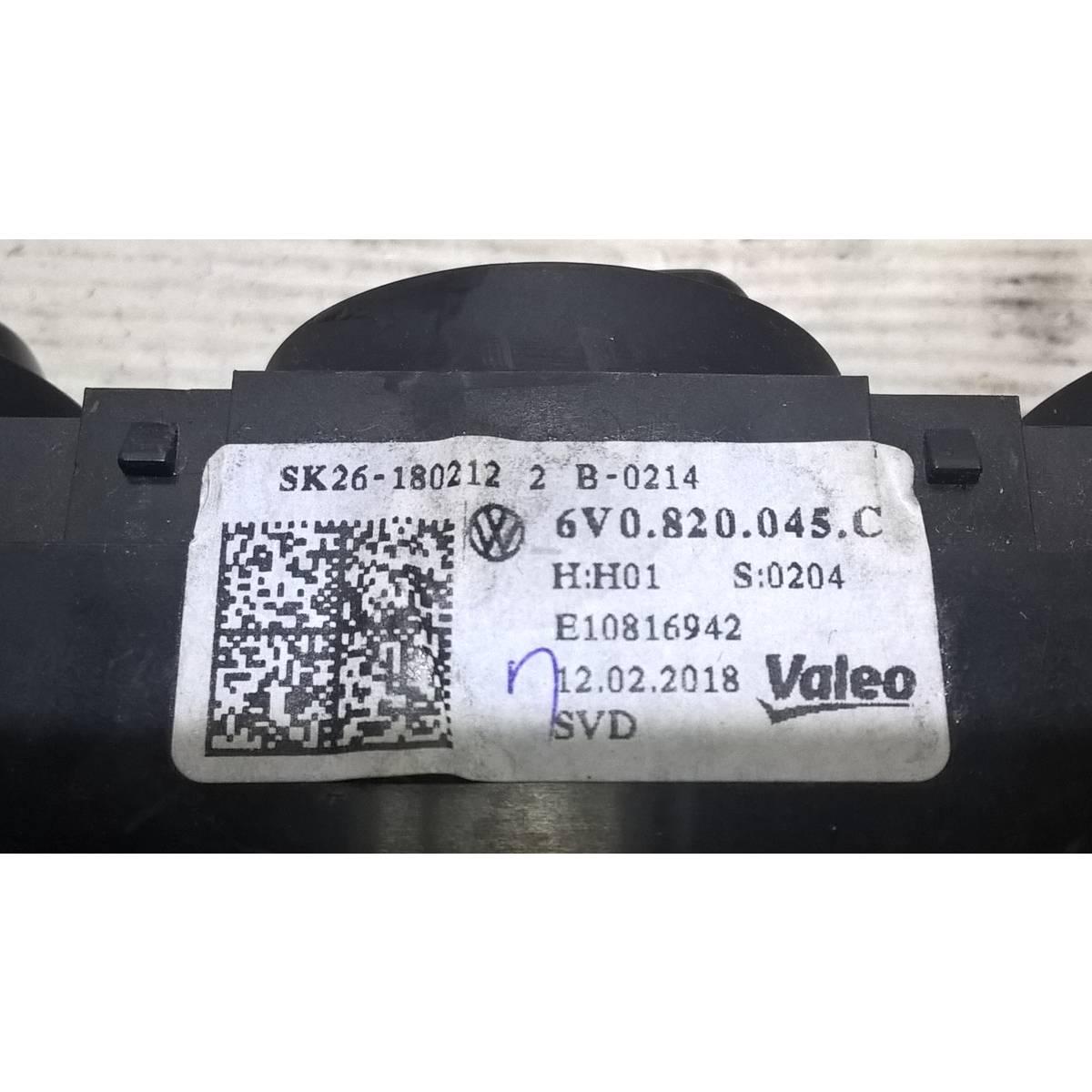 comandi clima skoda fabia 2018 6v0820045c