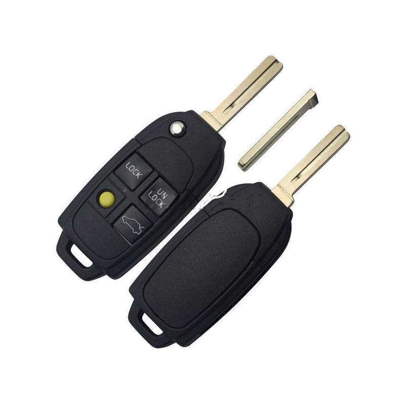 chiave guscio telecomando 4 tasti chiavi auto volvo s80 s60 v70 xc70 xc90