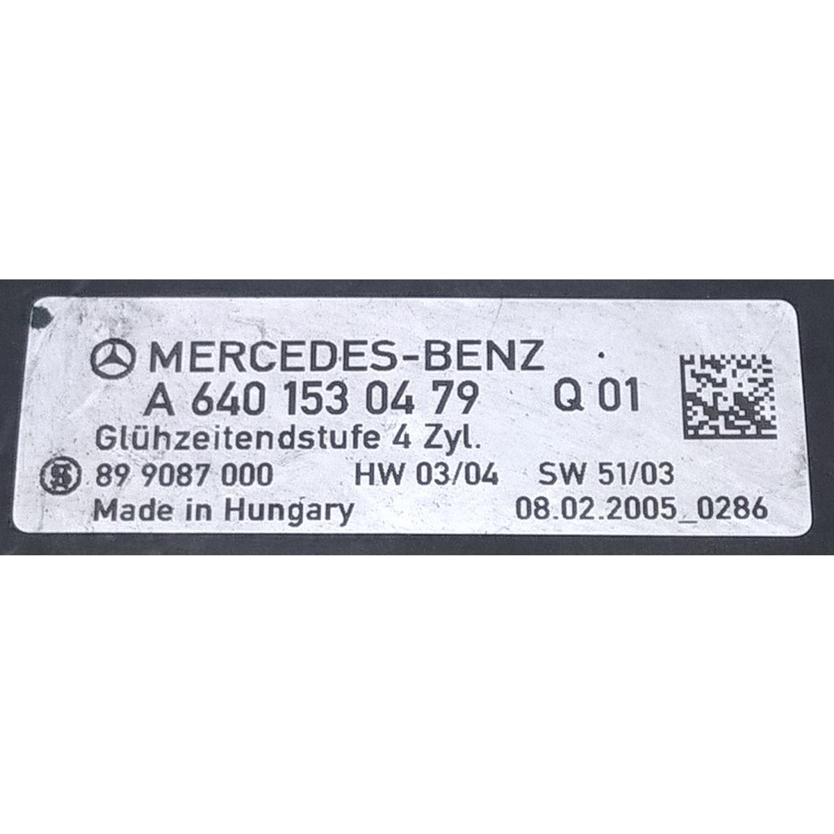 centralina preriscaldamento candelette mercedes classe a w169 a6401530479