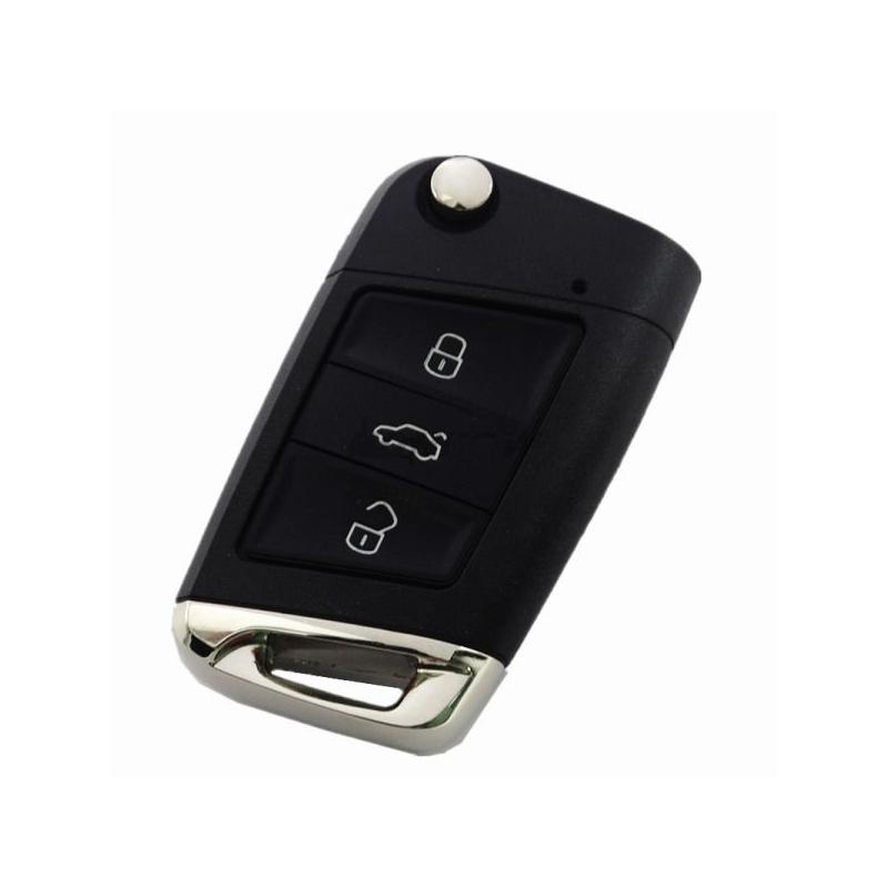 Chiave guscio telecomando 3 tasti per volkswagen golf 7 polo tiguan