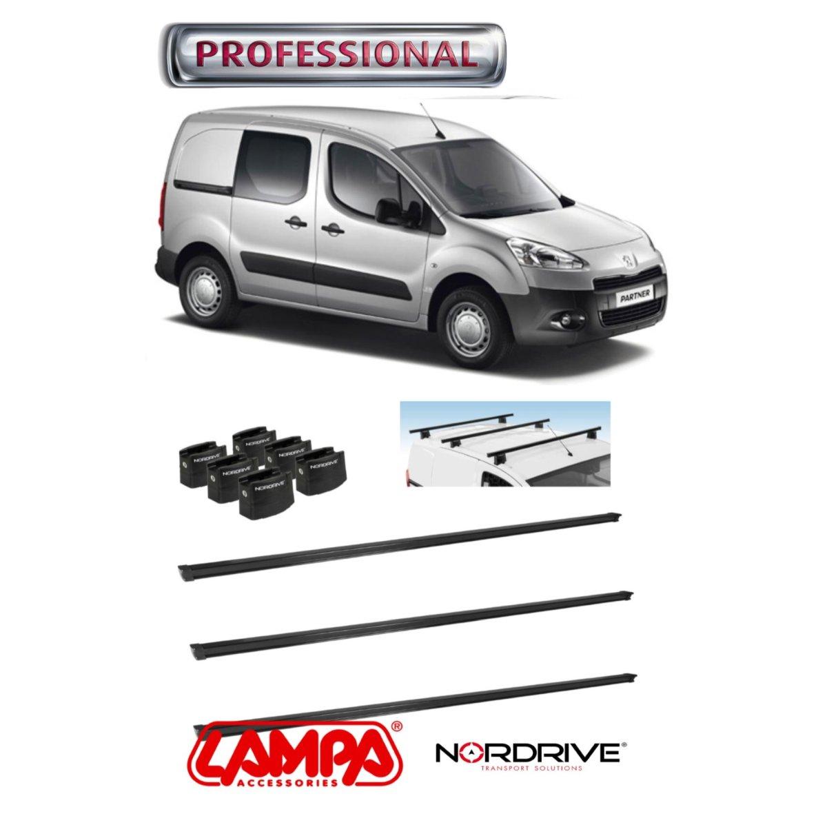 barre portatutto peugeot partner dal 20013 3 barre professionali