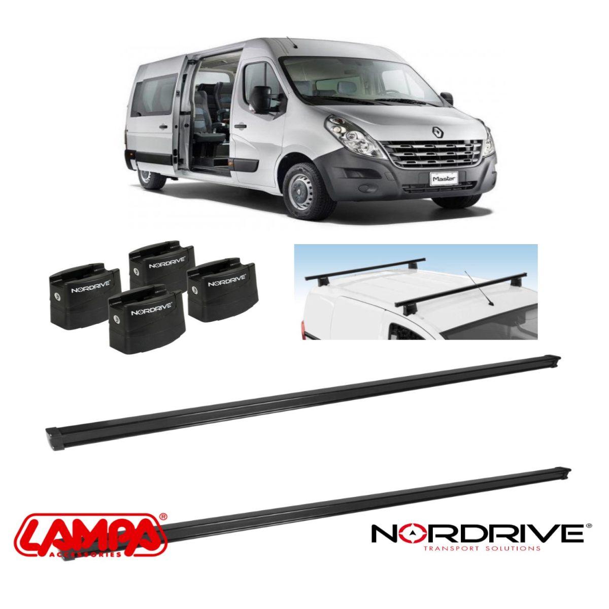 barre portatutto renault master dal 2010 nordrive 2 barre professionali