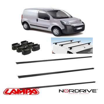barre portatutto citroen nemo dal 2008 al 2014 nordrive 3 barre professionali