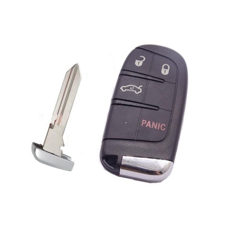 chiave guscio telecomando 4 tasti chiavi auto fiat freemont renegade journey chrysler cherokee