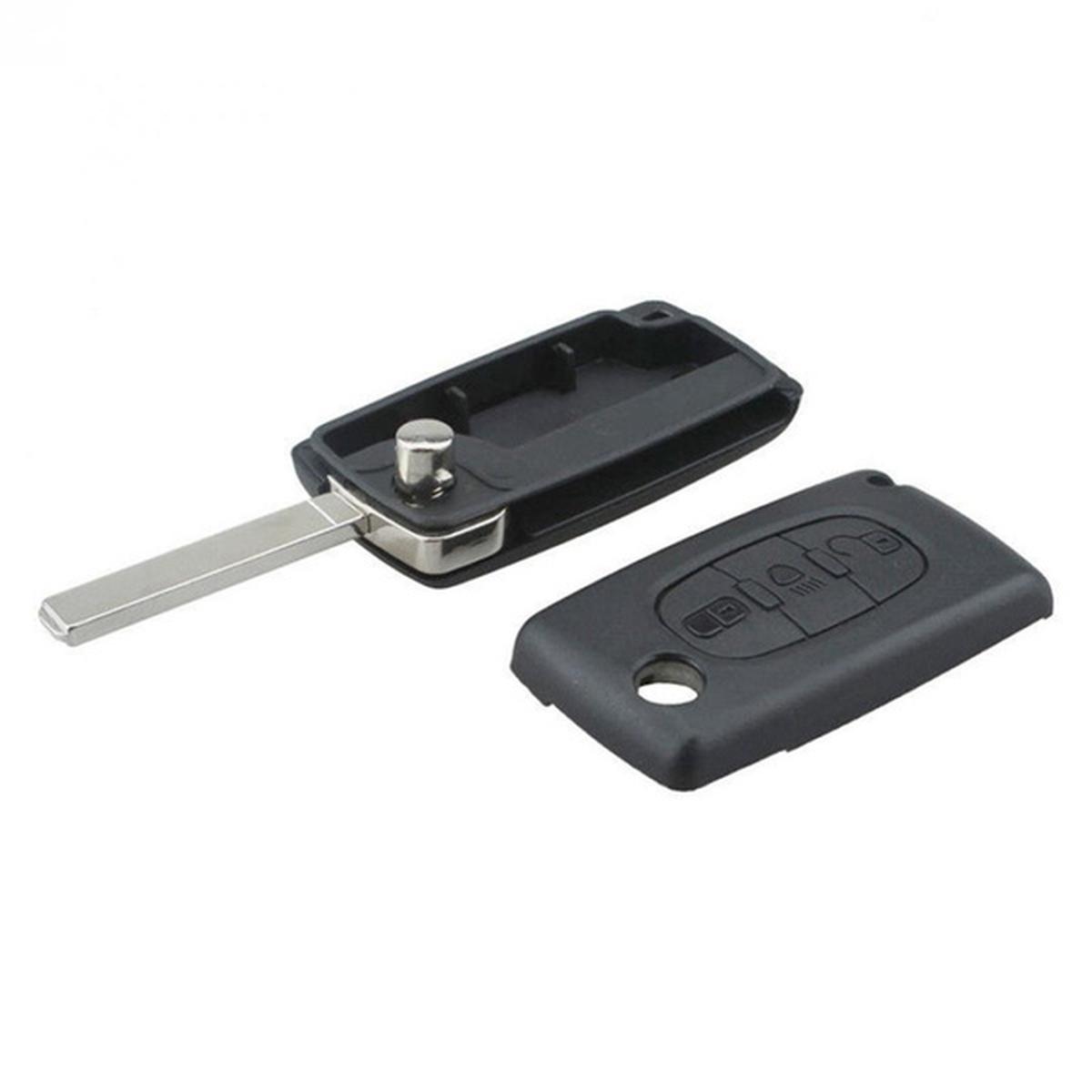 chiave guscio telecomando 3 tasti chiavi auto citroen c1 c2 c3