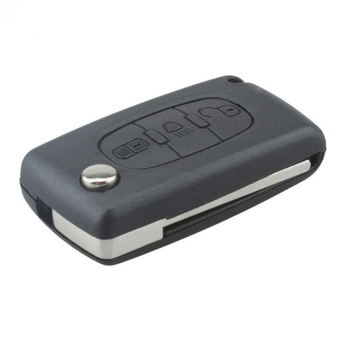 chiave guscio telecomando 3 tasti chiavi auto citroen c1 c2 c3