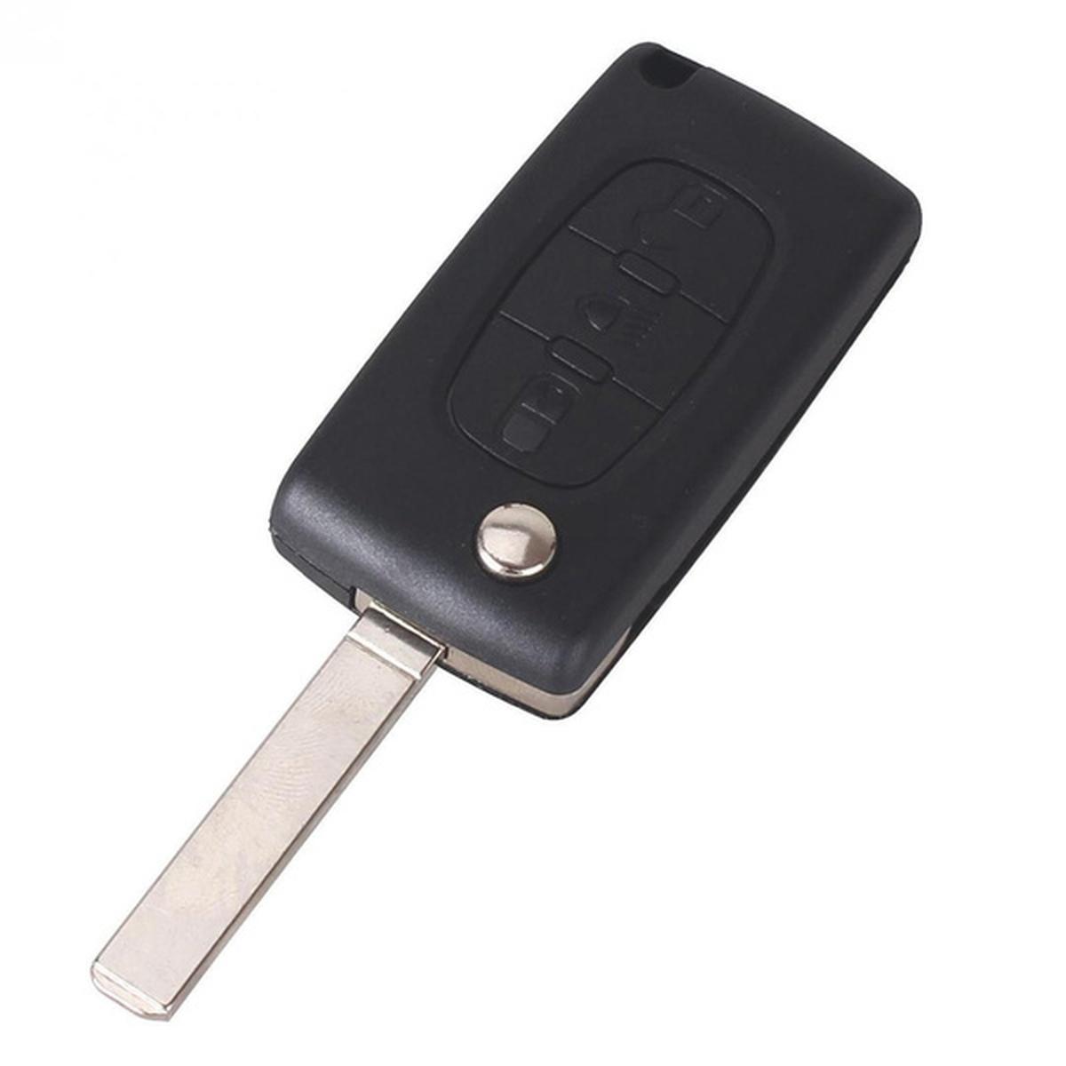 chiave guscio telecomando 3 tasti chiavi auto citroen c1 c2 c3
