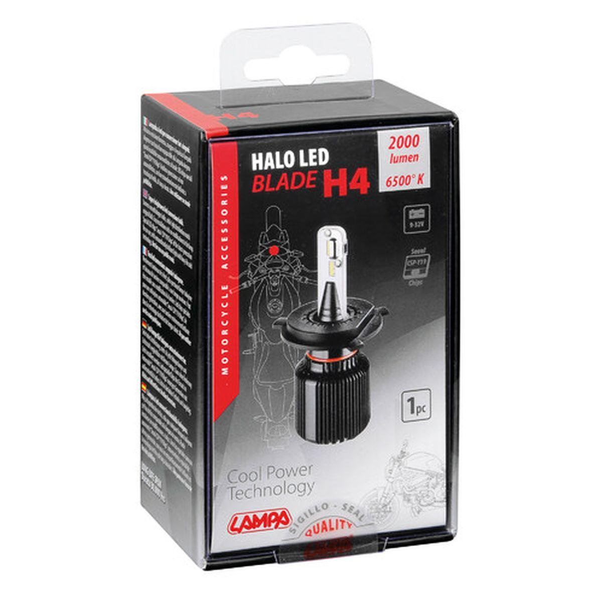 9-32V Halo Led Serie 3 Blade - (H4) - 20W - P43t - 1 pz - Scatola