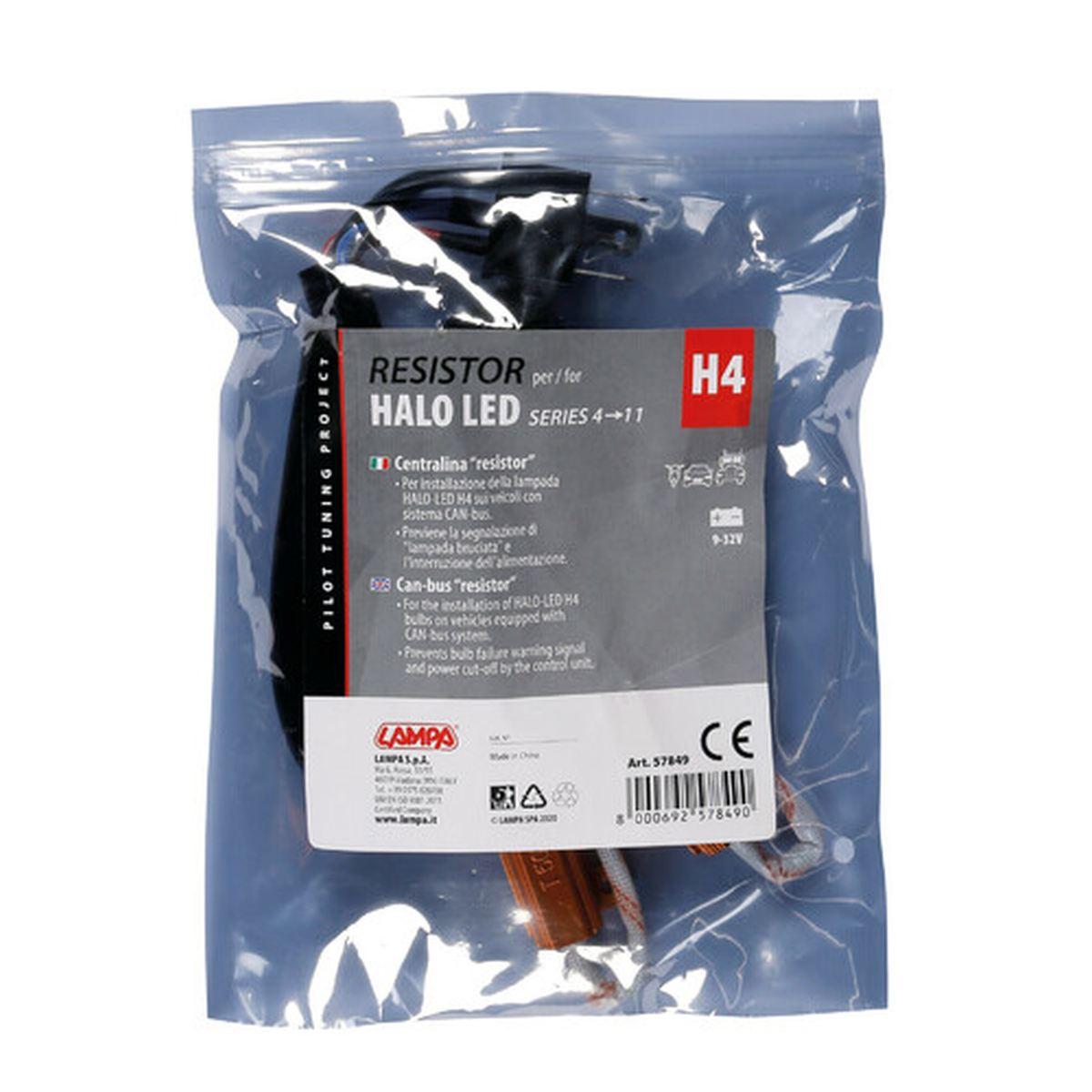 Halo Led Serie 4/11 - Centralina Resistor, 9/32V - H4