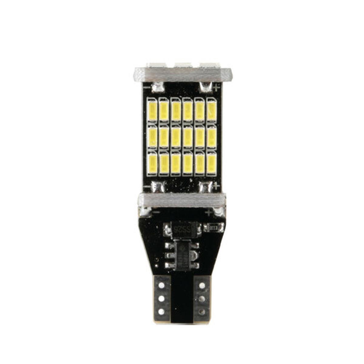 Led series - 45 Led SMD - (T15) - W2,1x9,5d - 12 - 18V - Scatola - Bianco - Doppia polarità