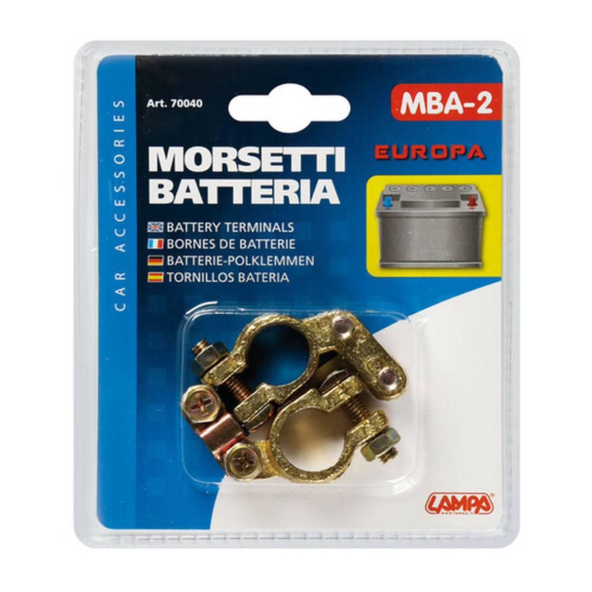 Coppia morsetti batteria modello Europa