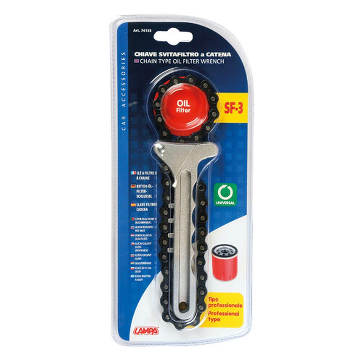 Chiave svitafiltro olio a catena tipo professionale