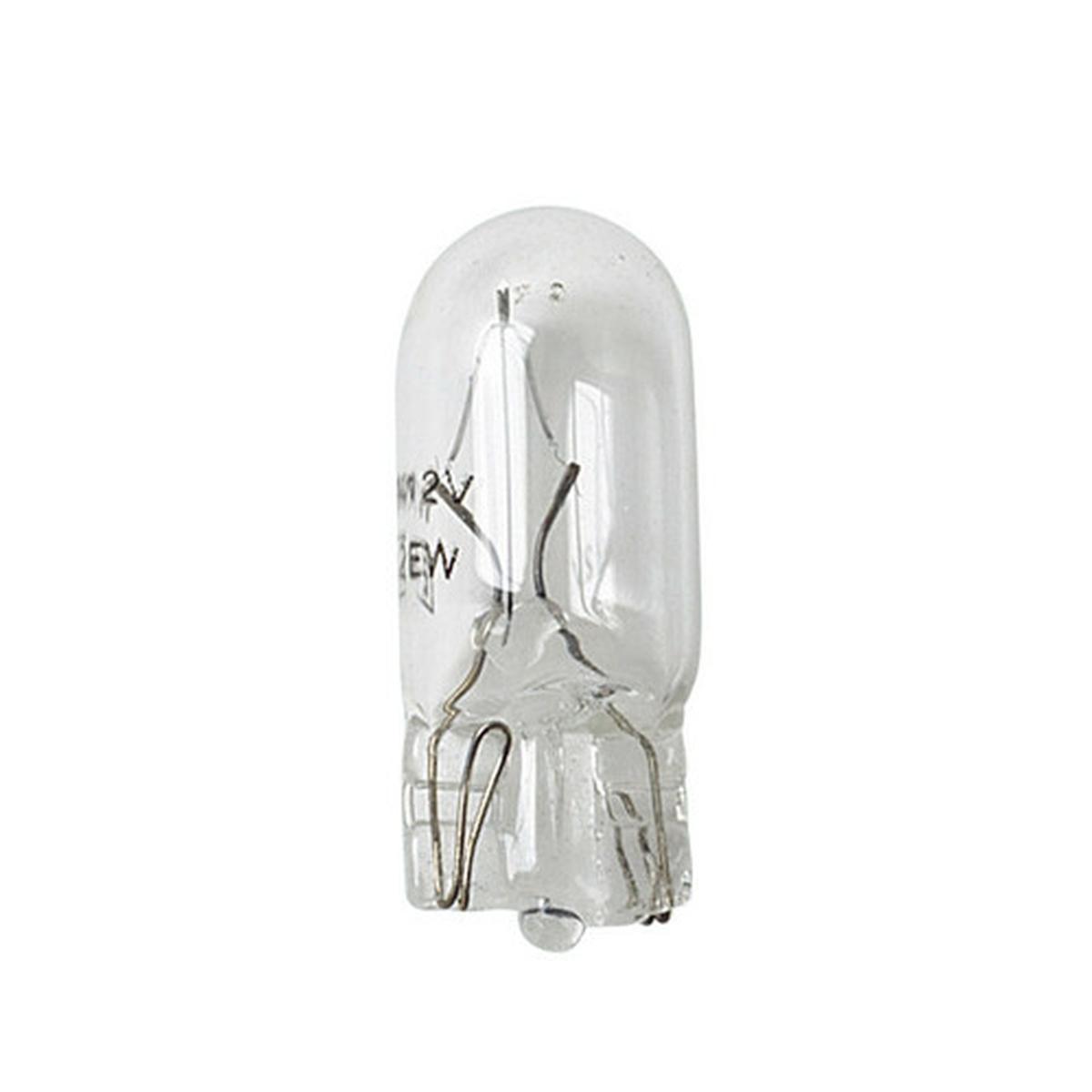 12V Lampada con zoccolo vetro - W5W - 5W - W2,1x9,5d - 2 pz - D/Blister