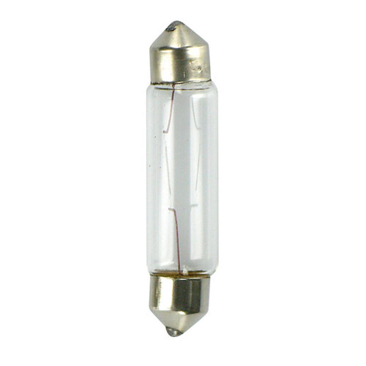12V Lampada siluro - 11x44 mm - 10W - SV8,5-8 - 2 pz - D/Blister