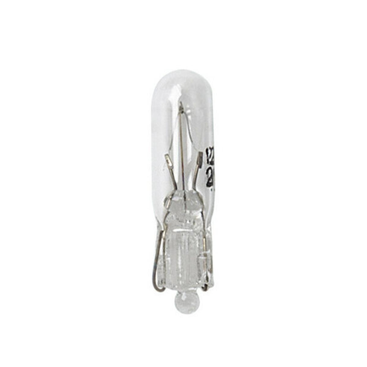 12V Lampada con zoccolo vetro - T5 - 2W - W2x4,6d - 2 pz - D/Blister<br />