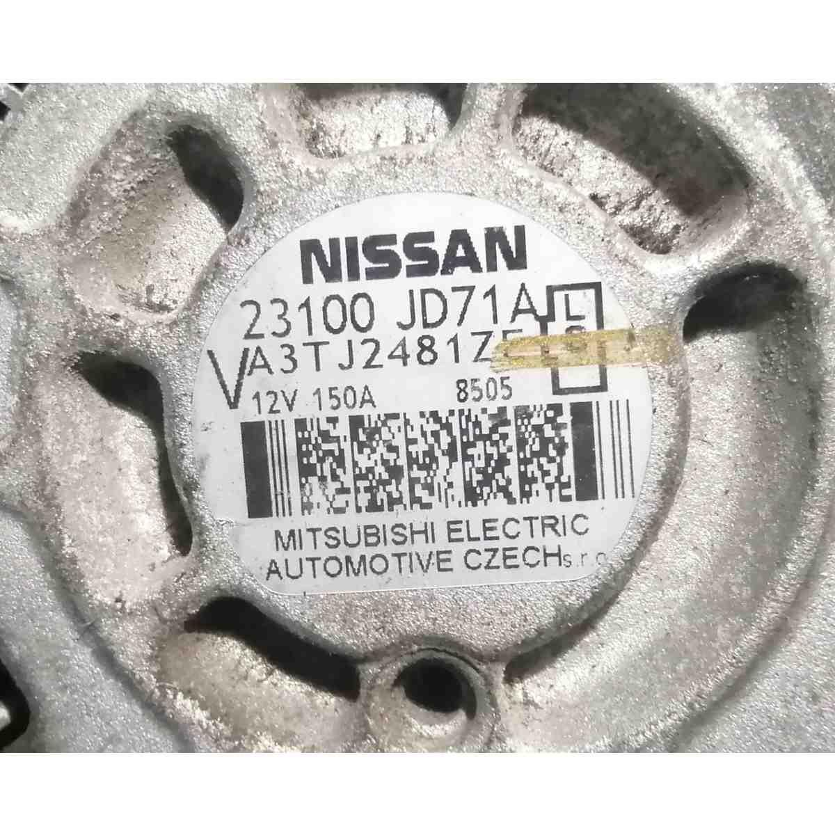 alternatore nissan qashqai +2 2.0 dci 23100jd71a